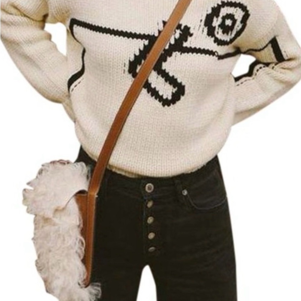 TORY BURCH RORY SHEARLING CROSSBODY PHONE ~ SALE